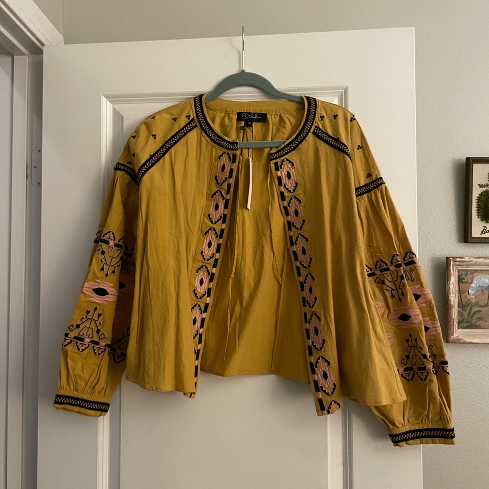 Mustard light weight jacket